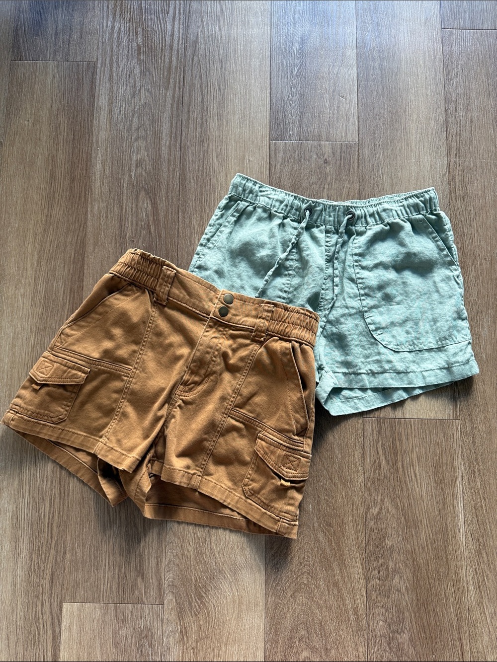 Women’s Shorts — Utility Cargo Rust & Linen Sage